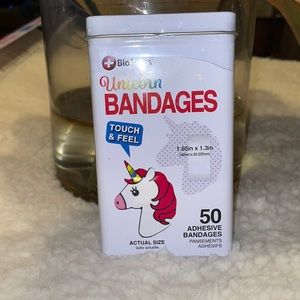 BioSwiss Unicorn Novelty Adhesive Bandages 50 Count Tin